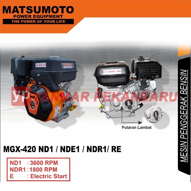 Mesin Penggerak Bensin / Gasoline Engine MATSUMOTO MGX420-NDE1