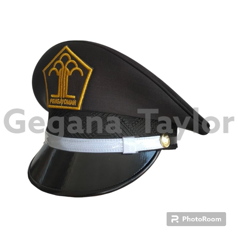 Topi pet KEMENKUMHAM TERBARU/ Pengayoman / Lapas.