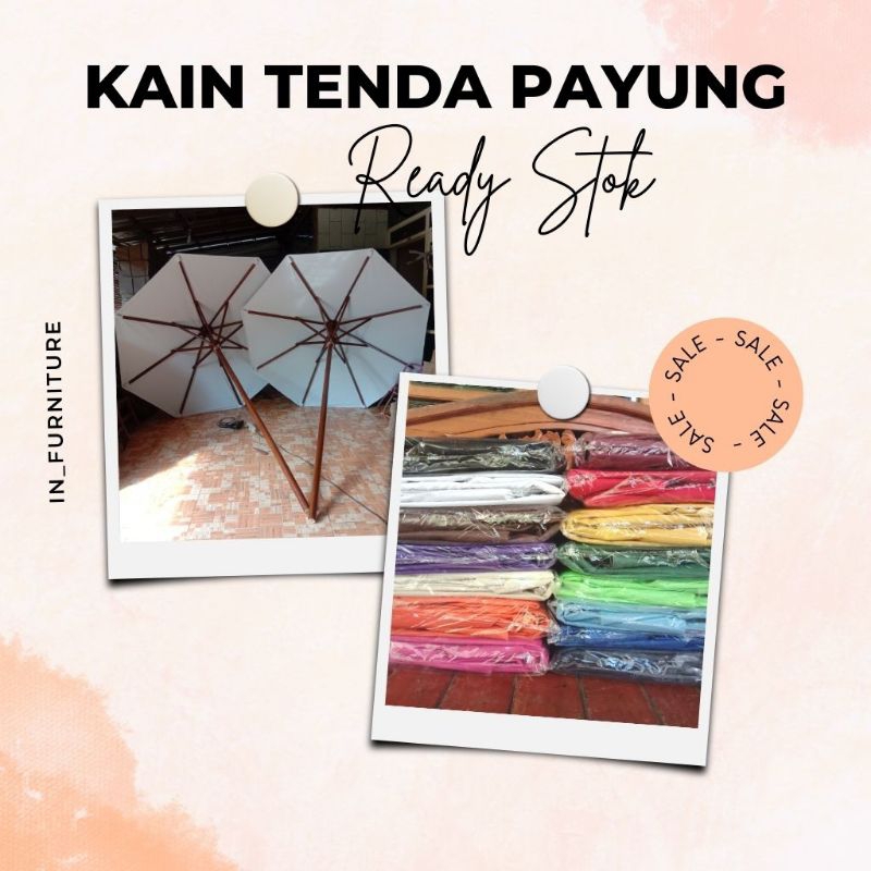 KAIN TENDA MEJA PAYUNG TAMAN CAFE RESTO ANGKRINGAN MURAH DAN TEBAL / KAIN PAYUNG / KAIN PAYUNG TENDA