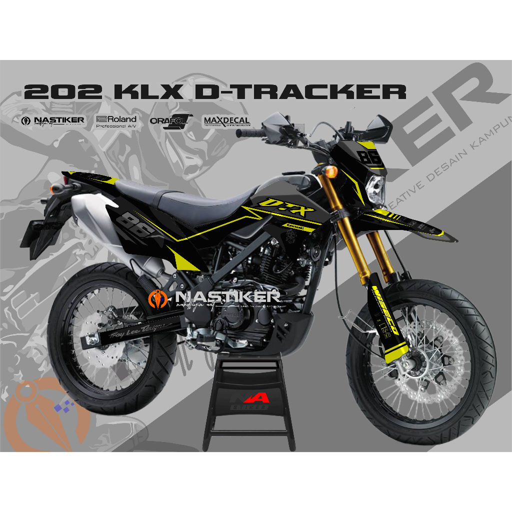 Decal Dtracker - stiker decal klx d-tracker new full body bisa desain sendiri