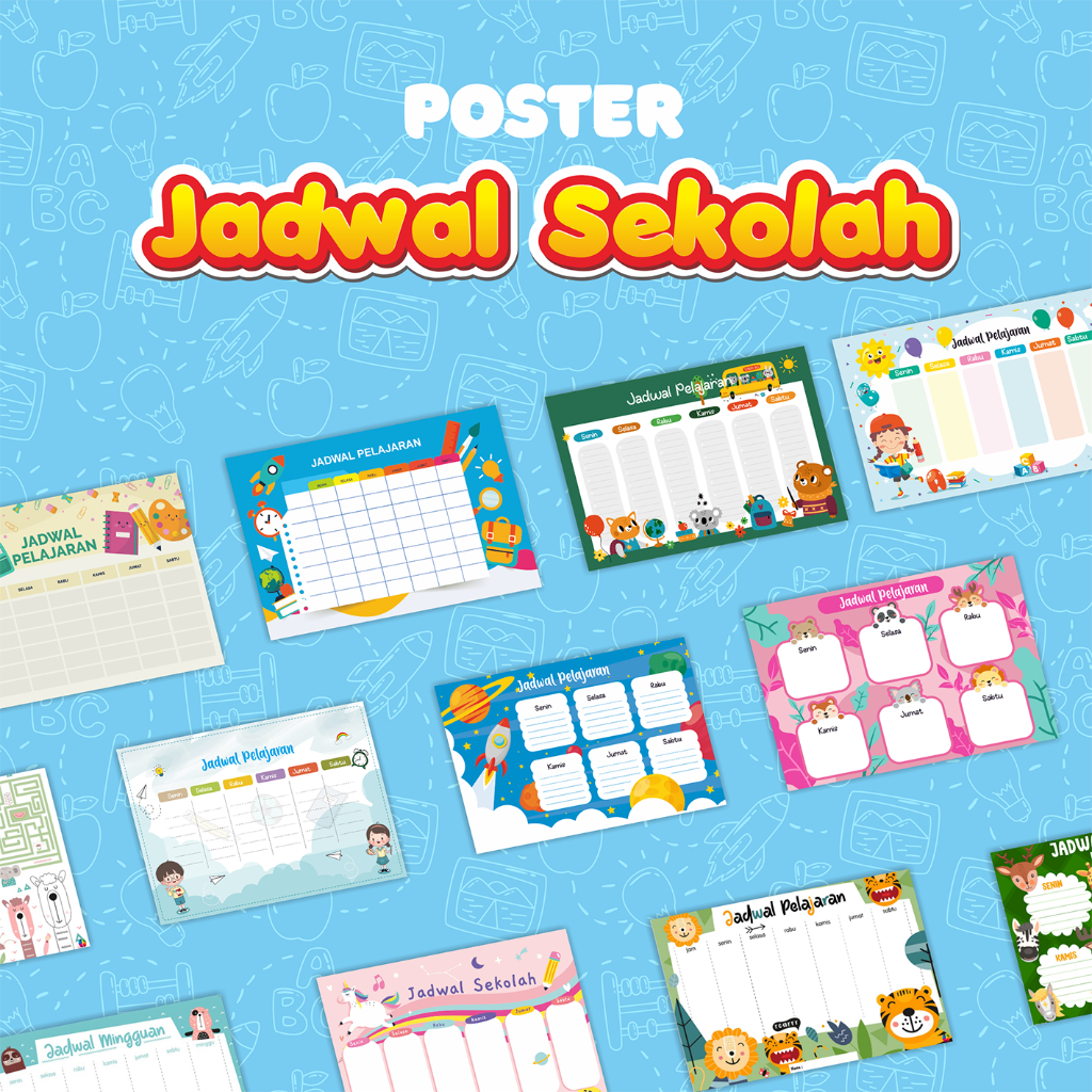 

Cetak Print Poster Jadwal Pelajaran Sekolah Full Colour