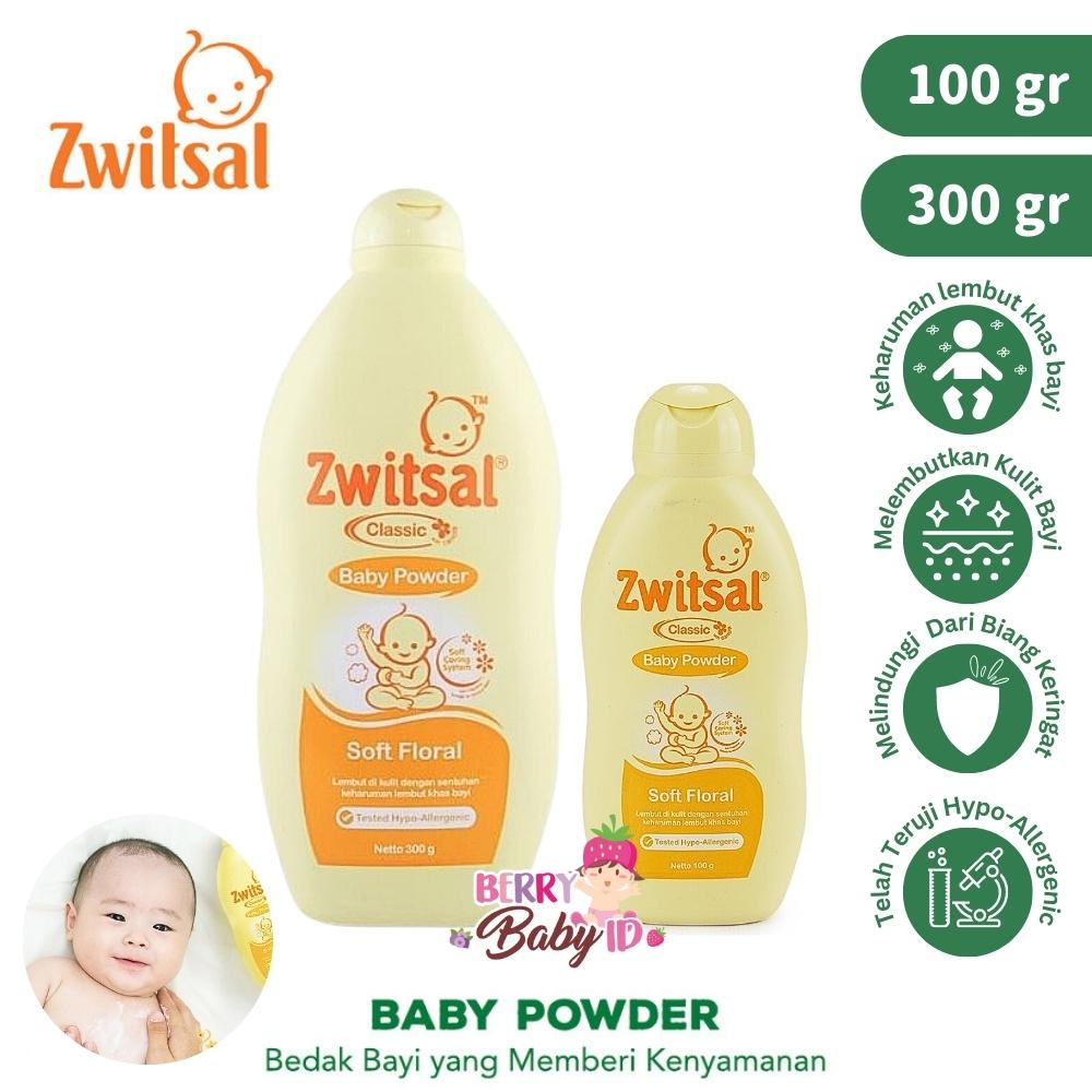 Zwitsal Classic Baby Powder Soft Floral Bedak Tabur Bayi ZWT022 Berry Mart