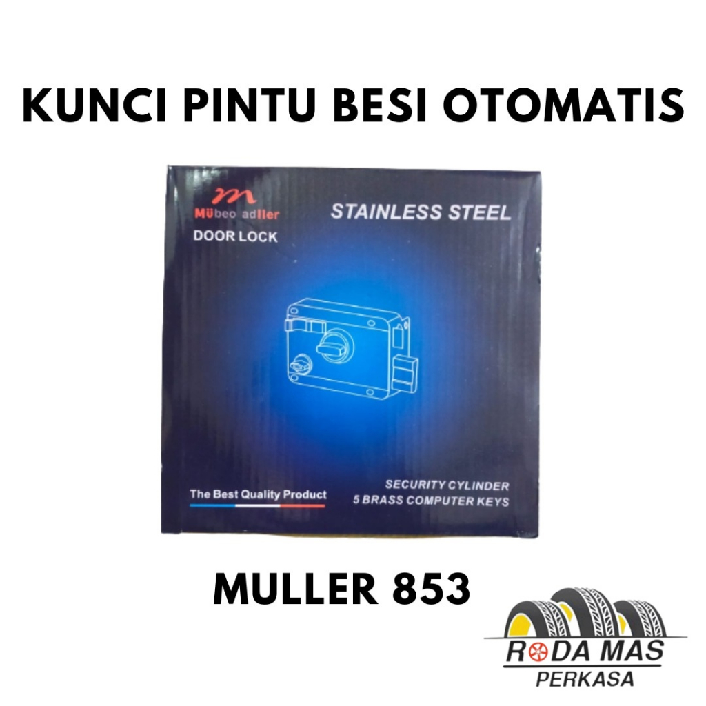 MULLER Kunci Otomatis 853 SS Stainless / Pintu Besi Gerbang / Garasi RMP