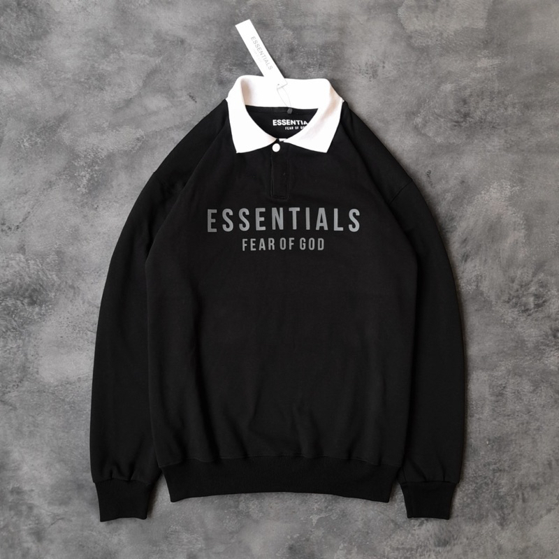 CREWNECK RUGBY HALFZIP ESSENTIALS FEAR OF GOD PREMIUM