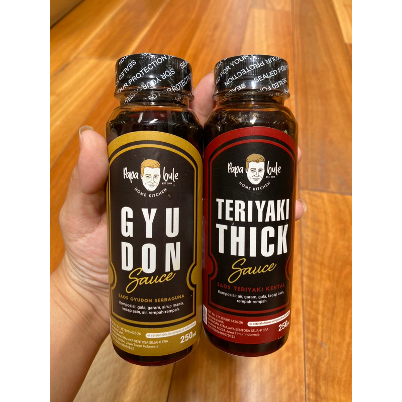 

TERIYAKI SAUCE KENTAL PAPABULE HALAL gyudon sauce masak jepang no msg no pengawet