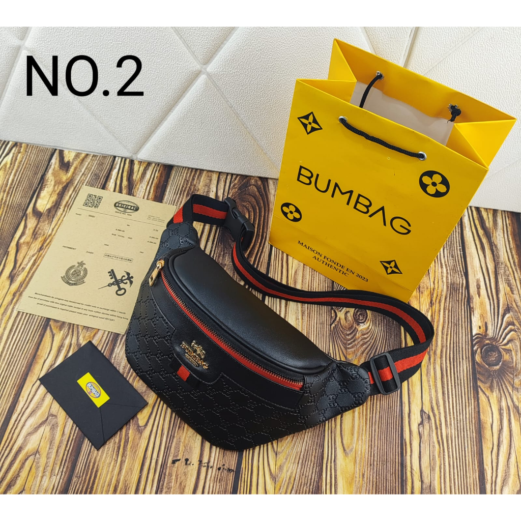 [New Arival] BUMBAG Tas Pinggang Tas Dada FREE PAPERBAG Diagonal Wanita Kapasitas Besar Tali dapat D