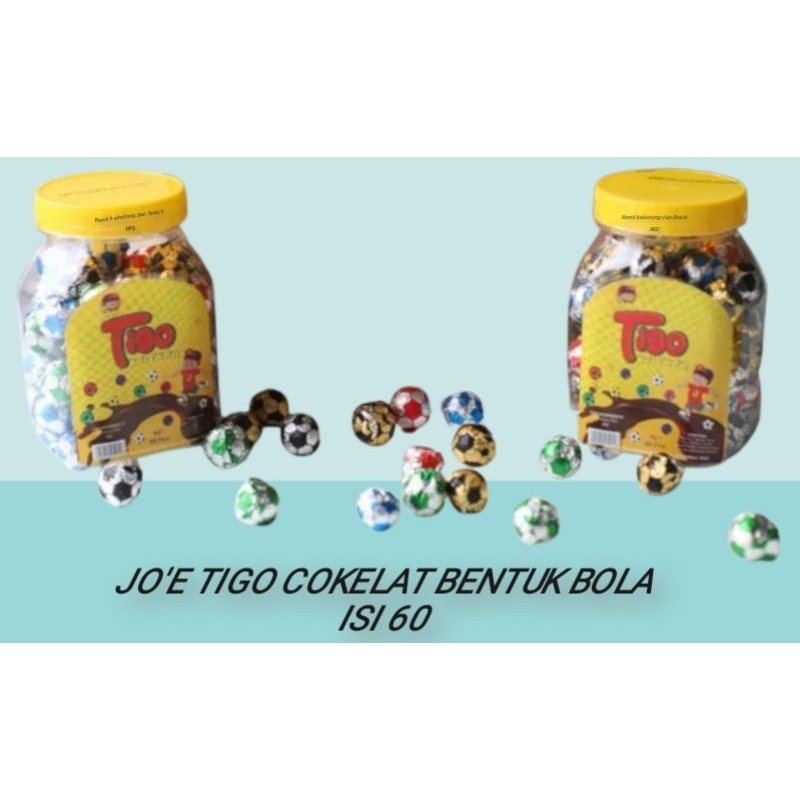

JO'E TIGO CHOCOLATE BALL Cokelat Bentuk Bola isi 60 Pcs Coklat