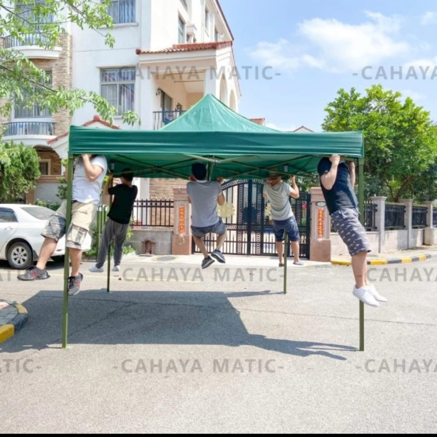 Tenda lipat SUPER premium uk 3x3 ket besi 1.4mm