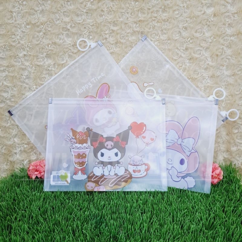 

Pouch Map Zipper My Melody Cinnamoroll Kuromi A5-A10 Map Dokumen File My Melody Kuromi Cinnamoroll