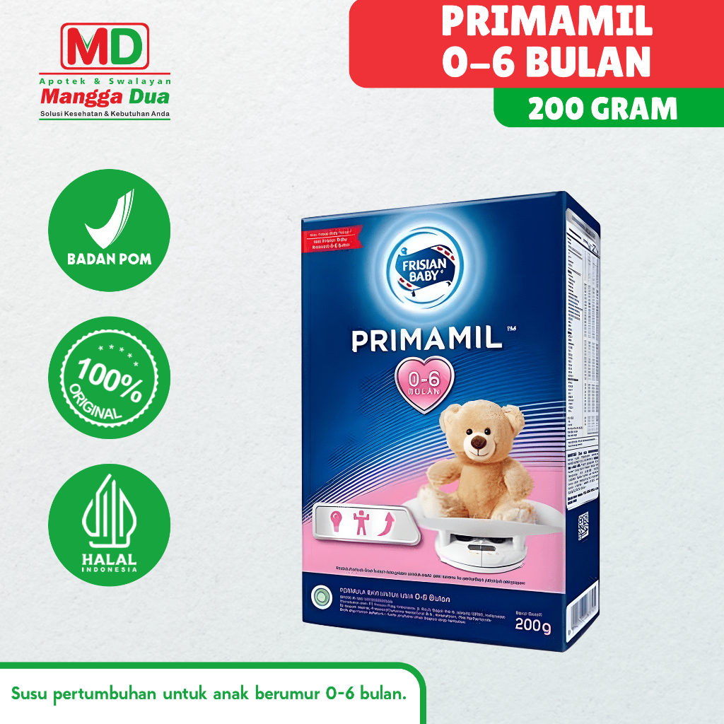 Frisian Baby Primamil Susu Formula Bayi Usia 0-6 Bulan 200gr