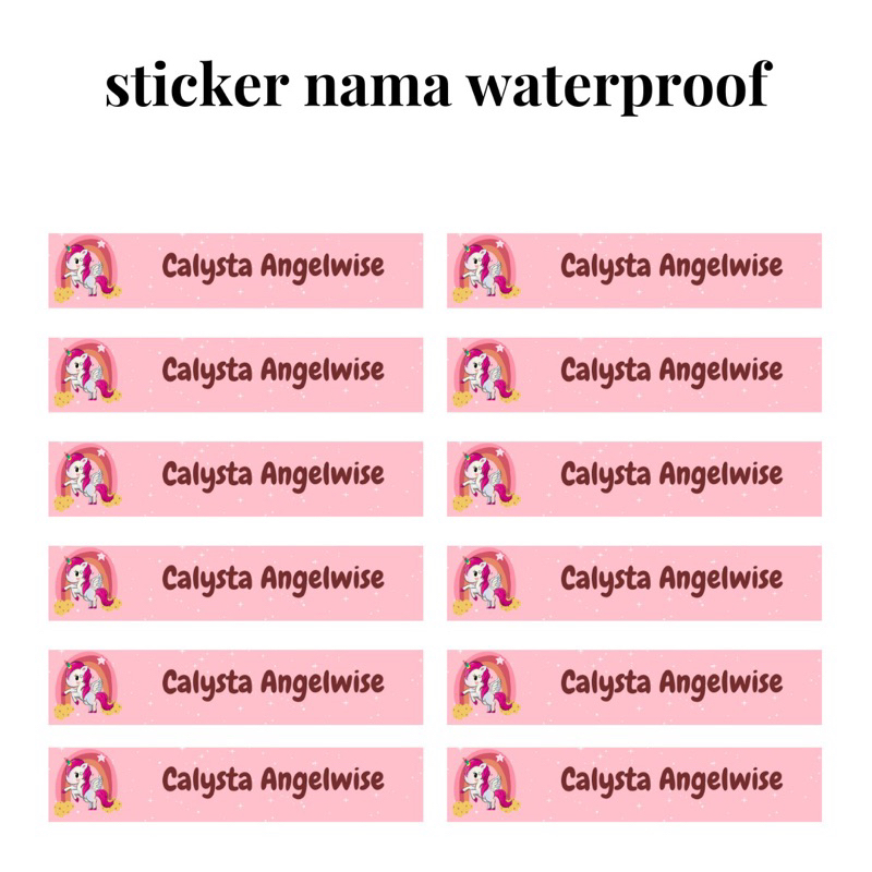 

Sticker Khusus ATK / Tidak Tahan Air