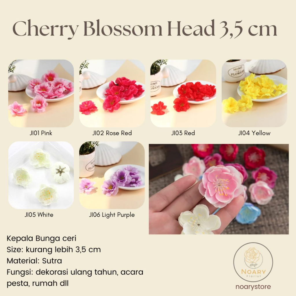 CHERRY BLOSSOM HEAD / Bunga Palsu / Artificial Flower