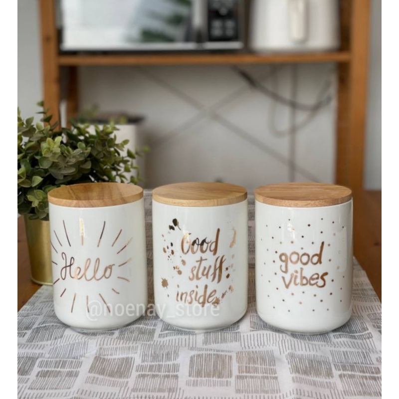 TOPLES CANISTER GULA KOPI TEH, SET ISI 3