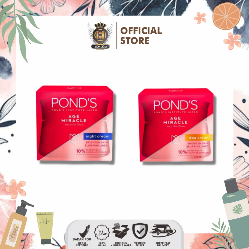 Pond's Age Miracle Krim Wajah Youthful Glow Day Cream dan Night Cream | Ponds Age Miracle Krim Wajah