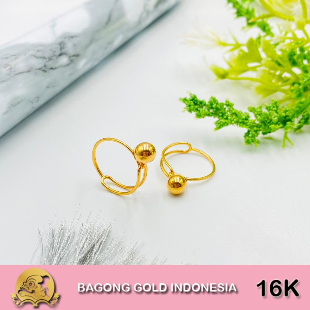 Cincin Emas Model Dewi - Bagong Gold 16K