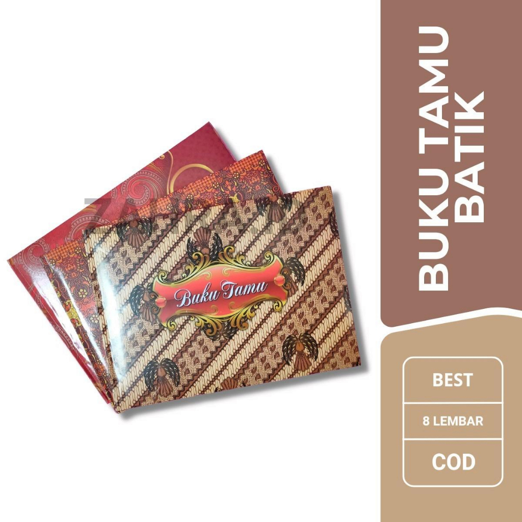 

Map Buku Tamu Motif Batik isi 8 lembar