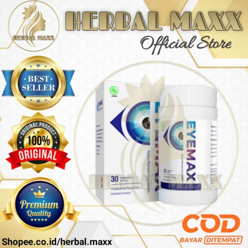 EYEMAX ASLI ORIGINAL - EYEMAX OBAT MATA MINUS PLUS RABUN KATARAK SILINDER 100% HERBAL DIJAMIN PALING