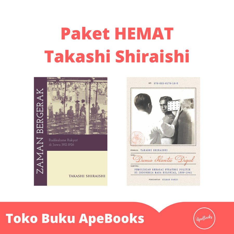 Paket Buku Takashi Shiraishi - Zaman Bergerak & Dunia Hantu Digul (Original)