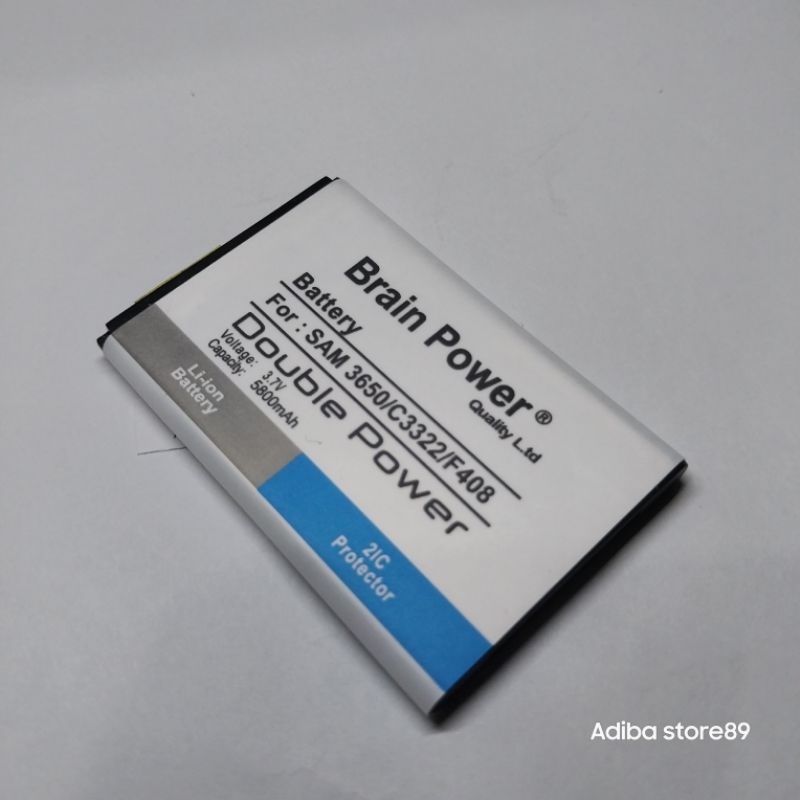 Baterai Samsung corby lakota C3322 S3560 B3410 GT-S5611 Double Power