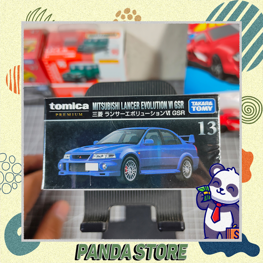 Tomica Premium Mitsubishi Lancer Biru Mainan Anak Diecast