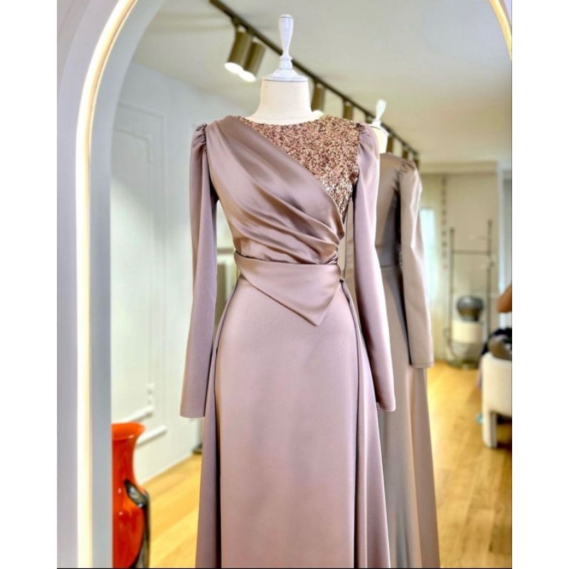 dress hijab dress Istanbul dress Shimmer akad wisuda