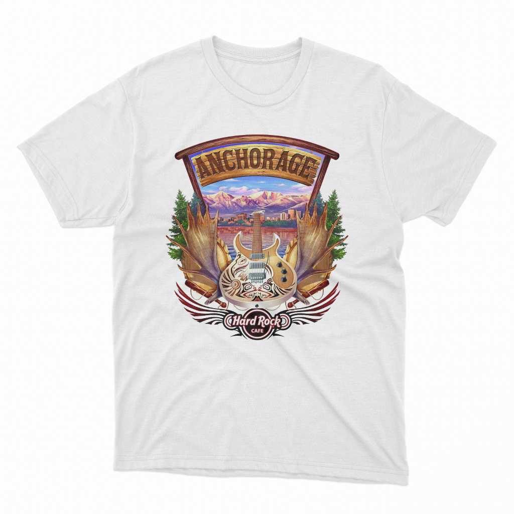 BAJU KAOS Hard Rock Cafe Anchorage