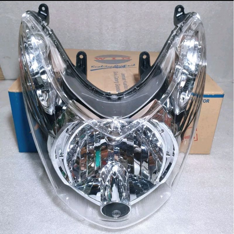 (COD)Lampu lampu reflektor depan Yamaha mio soul karbu Mio soul lama+ soket lampu sen siap pasang
