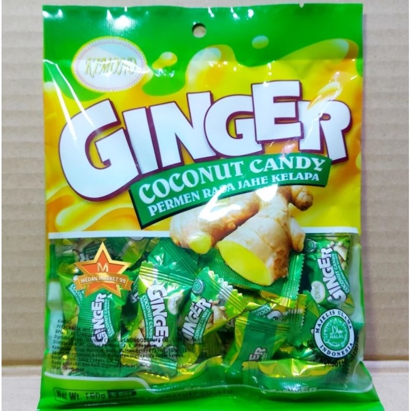 

Kimono Ginger Coconut Candy Permen Jahe Kelapa Isi 35 Pcs