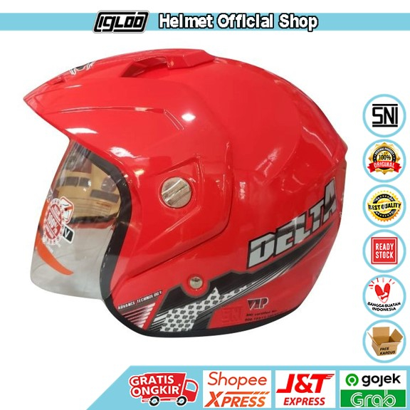 Helm GP Delta Stabillo Magenta Half Face