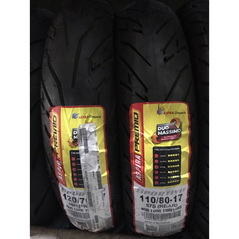 Aspira premio Sportivo 120/70-17 110/80-17
