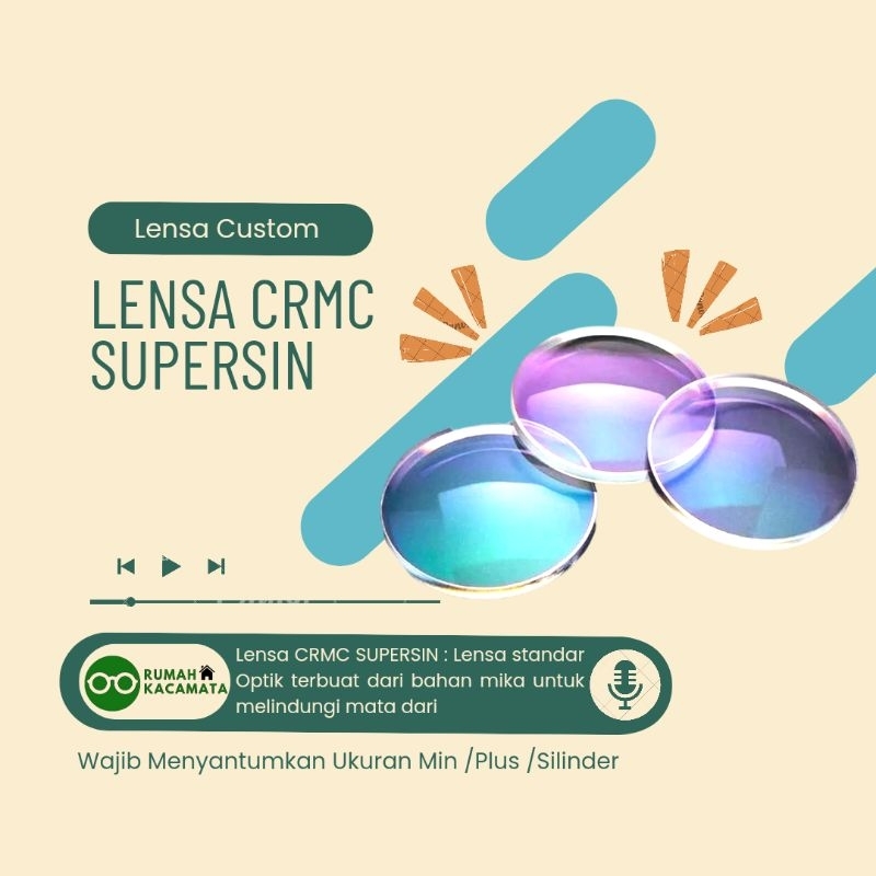 Lensa CRMC SUPERSIN Minus Plus Silinder