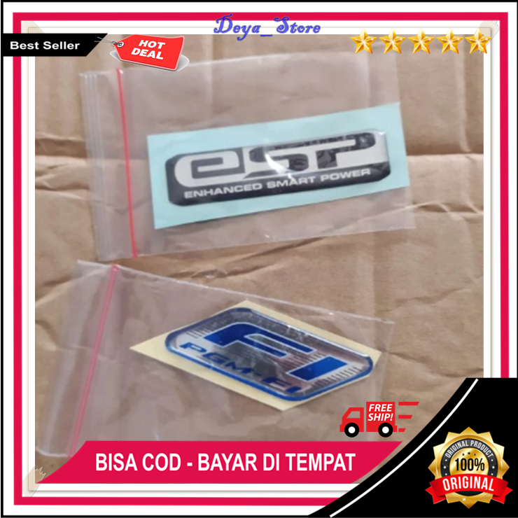 Stiker Emblem Honda FI Timbul Ori Sticker Emblem ESP Honda Motor Beat Vario Original Awet Berkualita