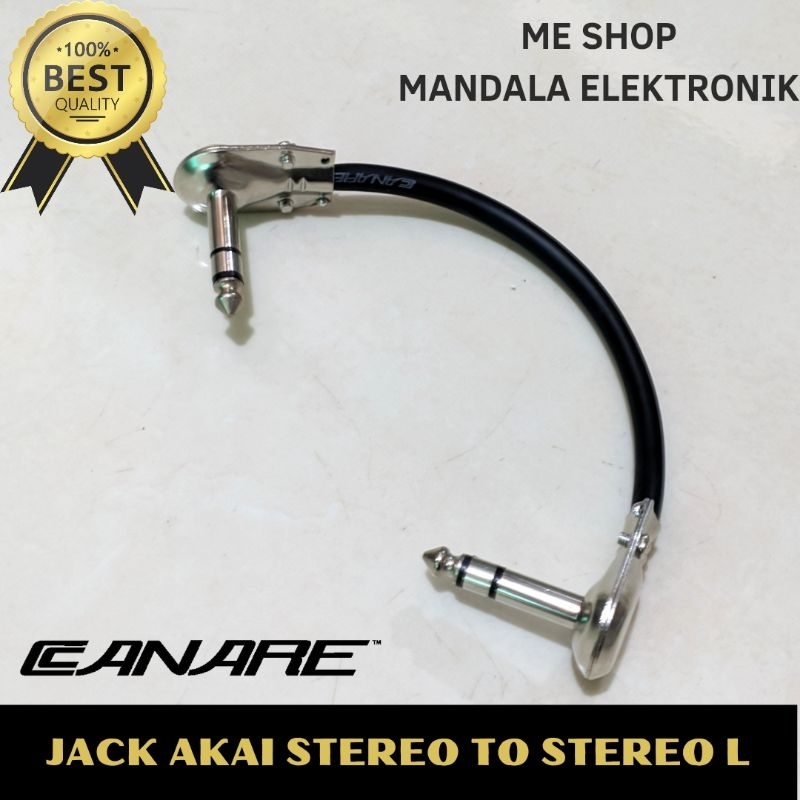 kabel jack akai stereo to akai stereo L panjang 15cm