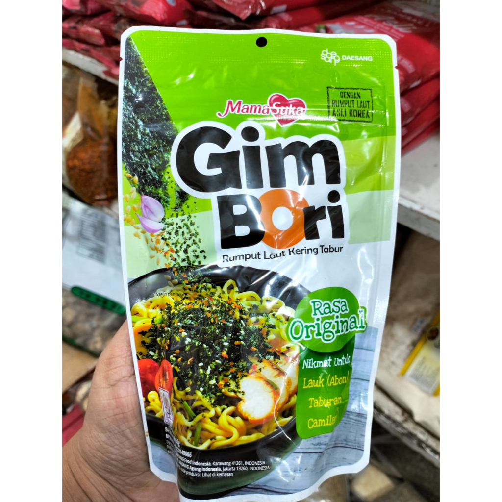 

HALAL Mamasuka Gim Bori Nori Tabur 60gr Lokal