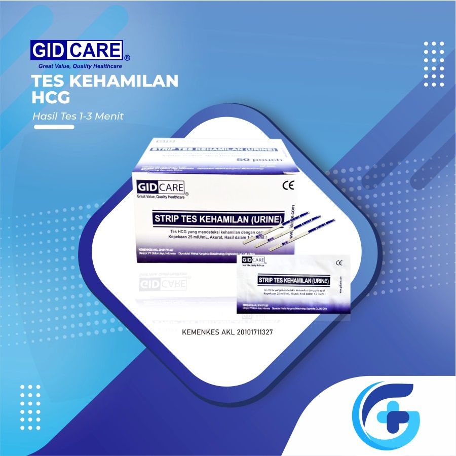 TES KEHAMILAN HCG HASIL TES 1-3 MENIT GID CARE