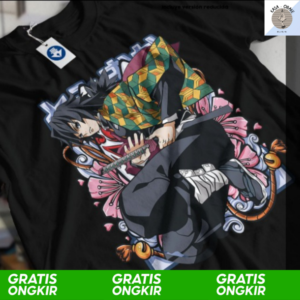 KE/54 Kaos Tomioka Demon Slayer PRemium T-shirt Anak & Dewasa