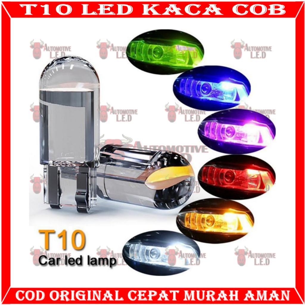 ORIGINAL LAMPU LED T10 RESIN FULL KACA 360 LAMPU SENJA LAMPU PLAT SUPER BRIGHT HARGA SEPASANG