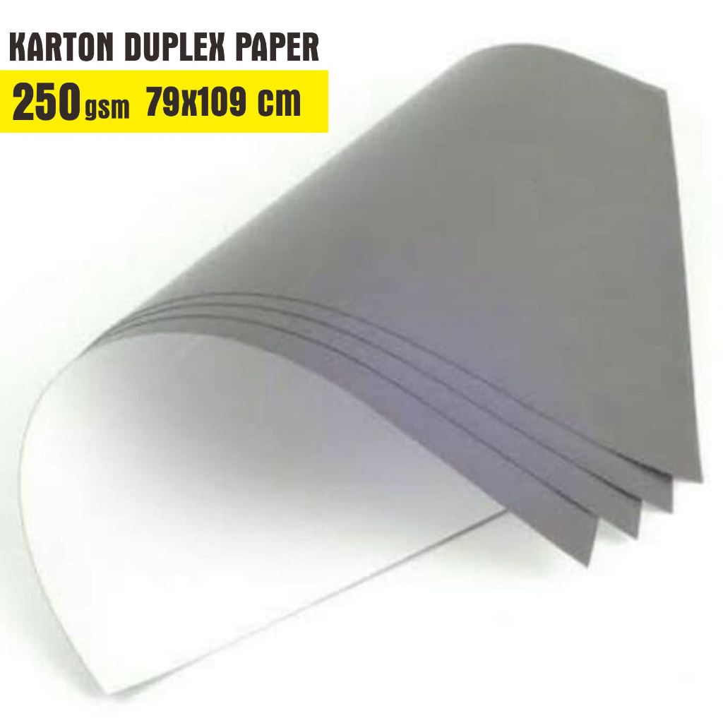 

Kertas Karton Tebal Duplex Paper 250 gsm - 79 cm x 109 cm