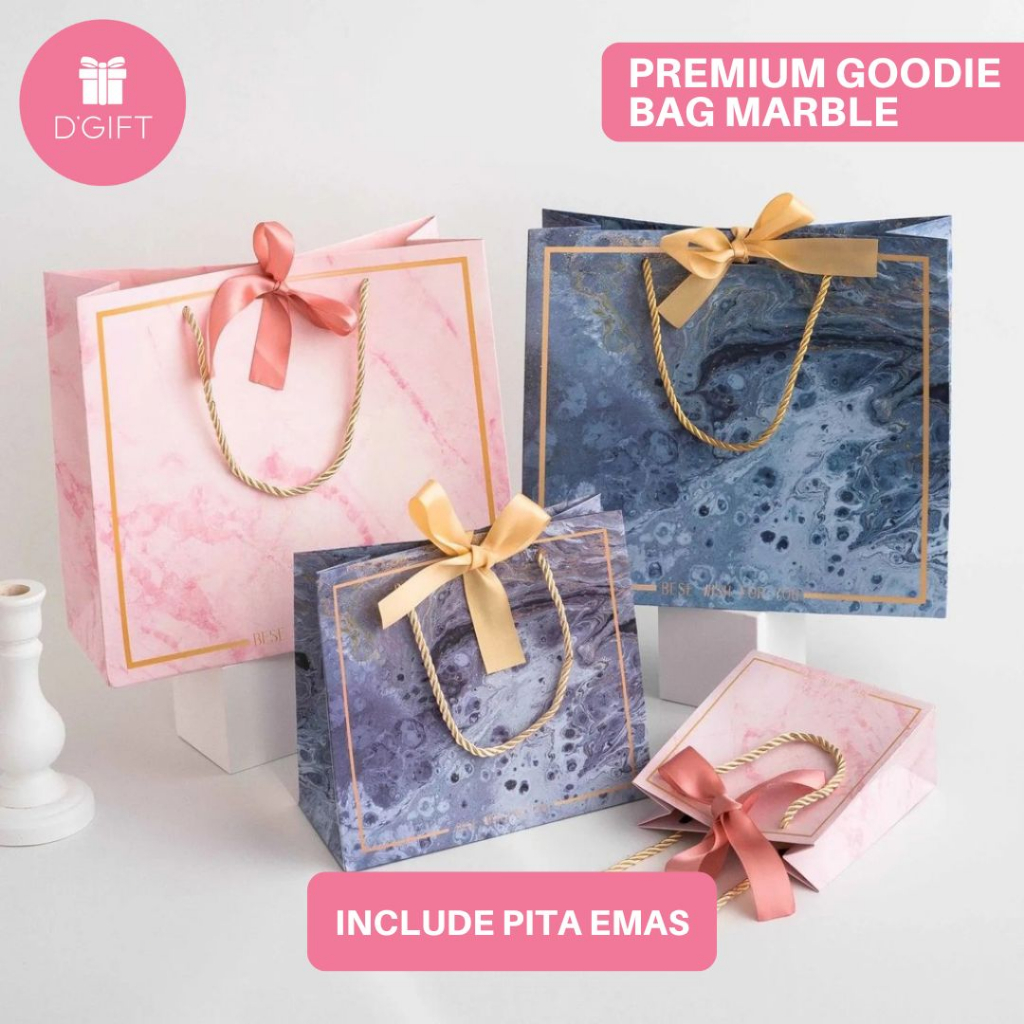

(2pcs) PAPER BAG + Pita Tas Tenteng Kado Shopping Bag Tas Kertas Goodie Bag Hampers