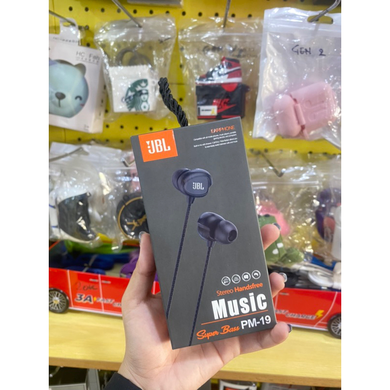 Headset J PM-19 Stereo SUPER BASS Handsfree Earphone