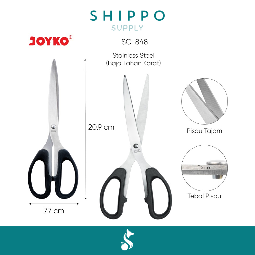 

Shippo Supply - Joyko Gunting SC-848 / Gunting Kertas Besar / Scissors