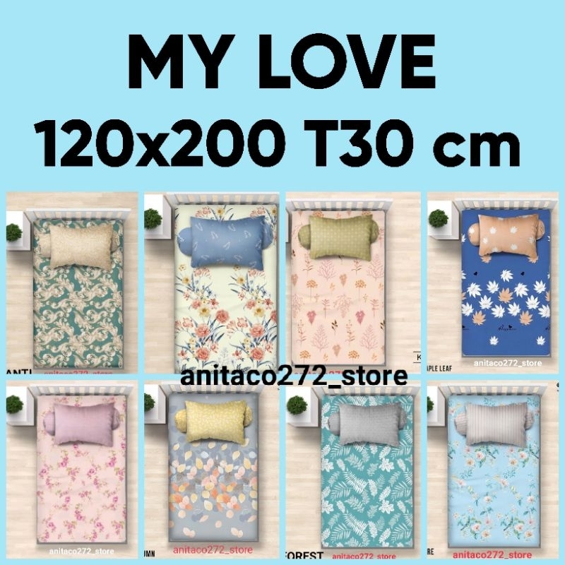 SPREI ALL MY LOVE 120X200 KATUN HALUS 30CM