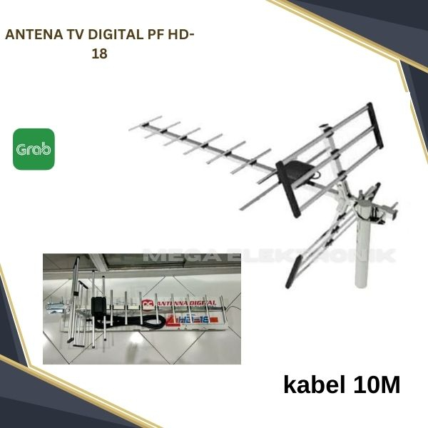 ANTENA TV DIGITAL PF HD-18 OUTDOOR ANTENA LUAR RUANGAN