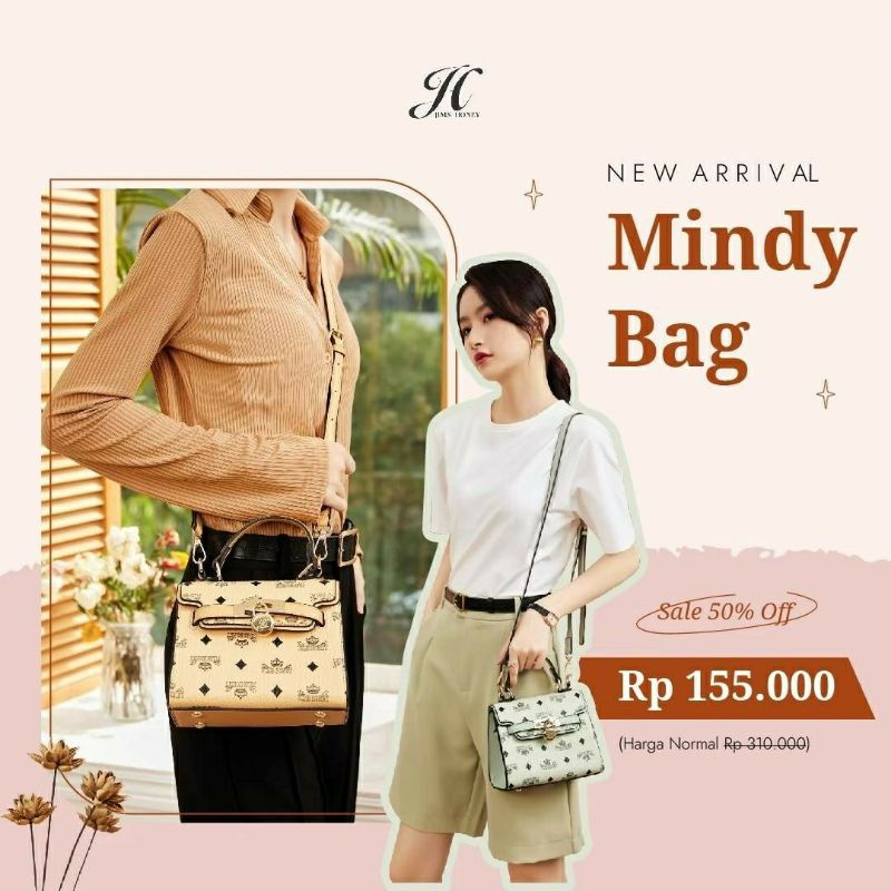 MINDY BAG JIMS HONEY Tas Selempang Clutch Kecil Wanita Cewek Fashion JH Ori Murah 4276