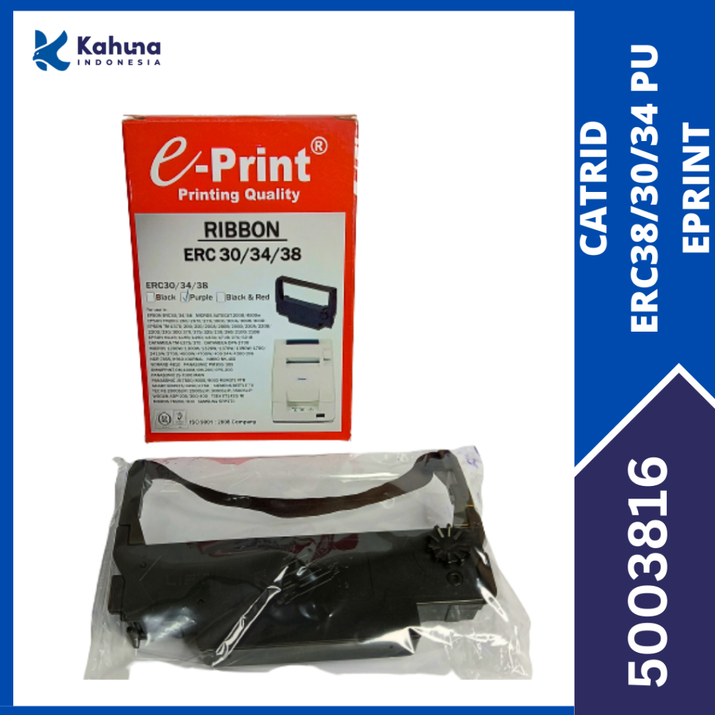 E-Print Ribbon Cartridge ERC-30/34/38 Untuk Epson/ Warna Purple [5003816]