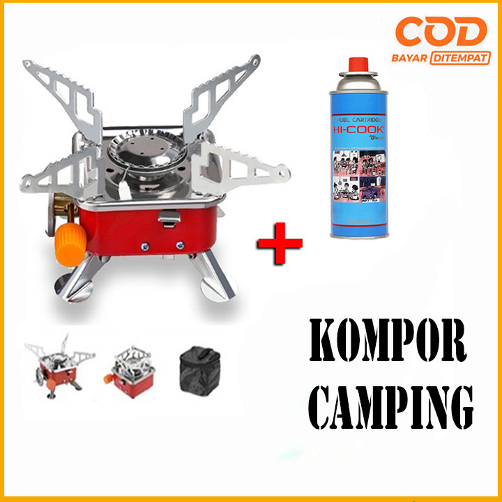 PAKET Kompor Camping Model Kotak Mini Portabel Stove Mini Alat Masak Gunung KOMPOR MINI 1 SET