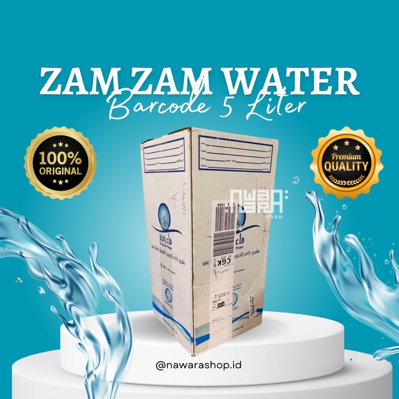

AIR ZAM ZAM BARCODE 5Liter | AIR ZAM ZAM ORIGINAL 100% | ZAM ZAM WATER 5Liter