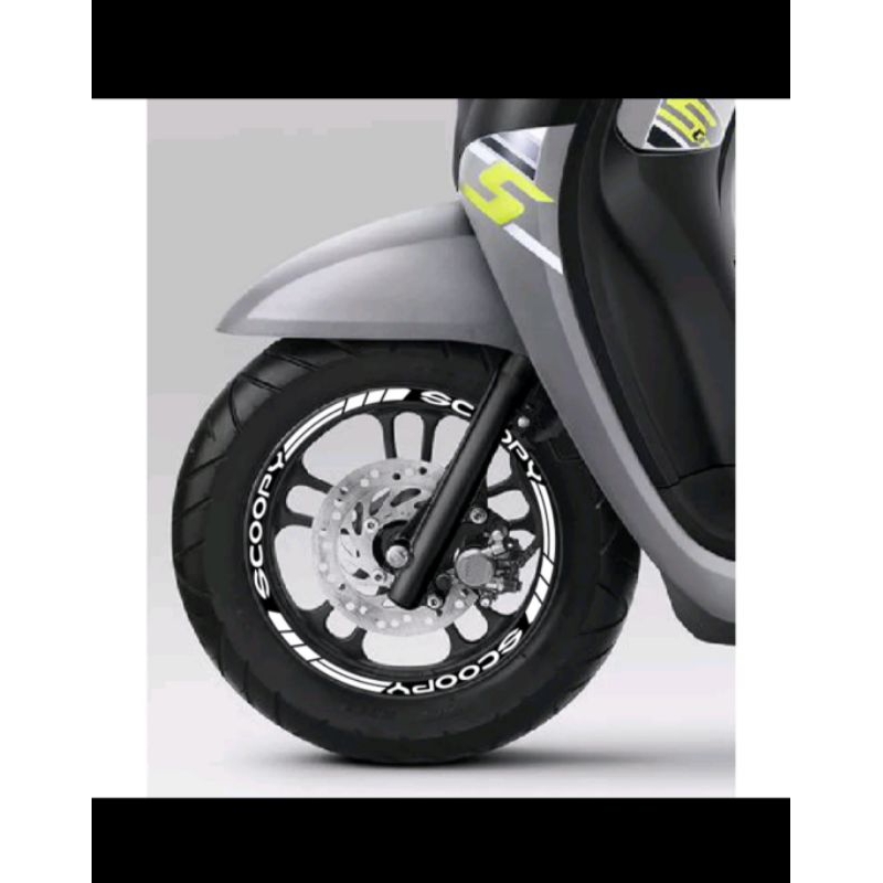 Stiker variasi velg Honda Scoopy all new 2020-2025 list velg scoopy