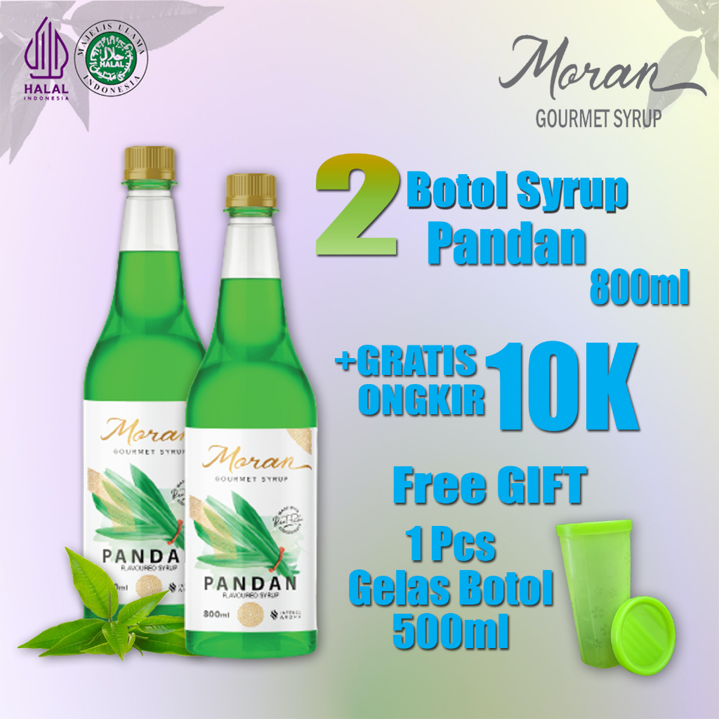 

Sirup Pandan 800ML Moran GRATIS 1 Botol