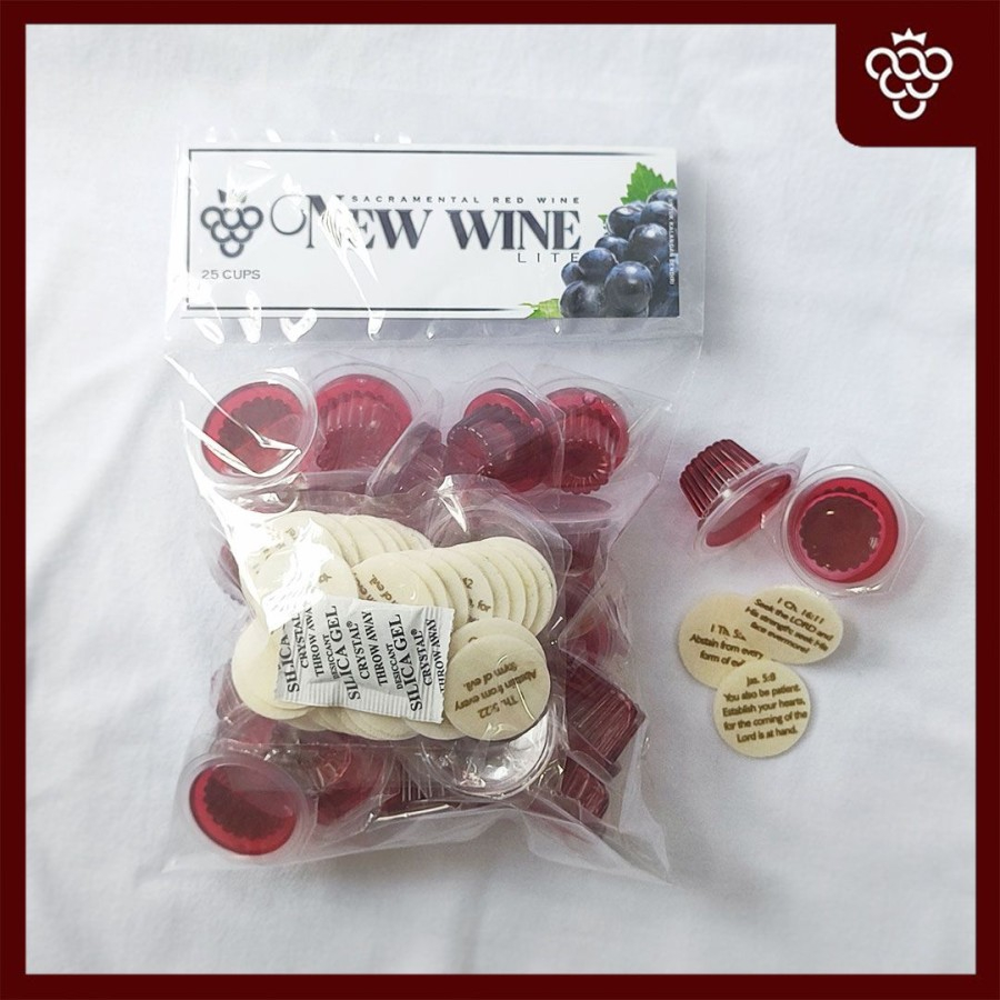 

Anggur Perjamuan Kudus Lite + Hosti Ayat Kecil Inggris - isi 25